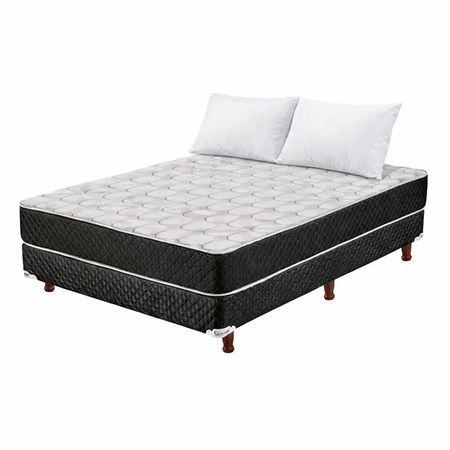 Conjunto de Sommier y Colchón de Espuma Cannon Renovation 2 Plazas + 2 Almohadas