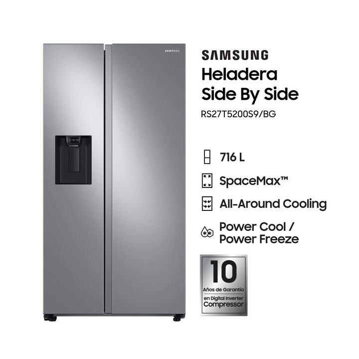 Heladera Side By Side Samsung RS27T5200S9 716 L Inverter - Vista 1