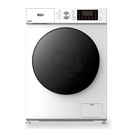 LAVARROPAS AUTOMATICO BGH BWFS09W25AR 9 KG INVERTER FRONTAL 1400 RPM BLANCO 