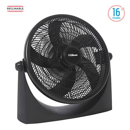 Ventilador Turbo Reclinable Liliana 16" Negra Vtf16p