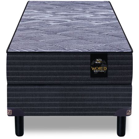 Colchon y Sommier King Koil Devon 1 Plaza y Media 100x190x26cm de Resortes Bonnell Con Espuma Firme