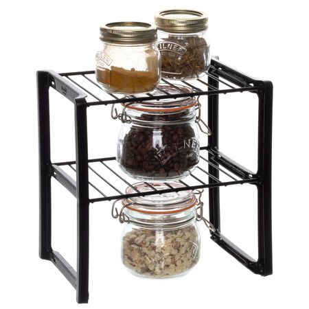 Organizador Estante Rack Objetos Cocina Alacena Ropero Metaltru Negro