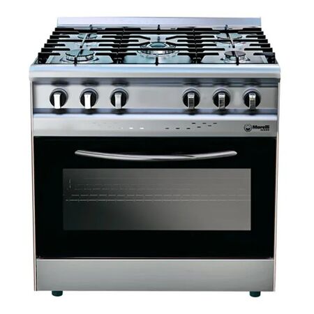 Cocina Acero Inoxidable 5 Hornallas 82 cm. de Ancho Morelli