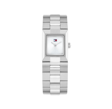 RELOJ ANALÓGICO TOMMY HILFIGER - FDO BLANCO CAJA CUARZO MALLA ACERO INOX (RTH0768)
