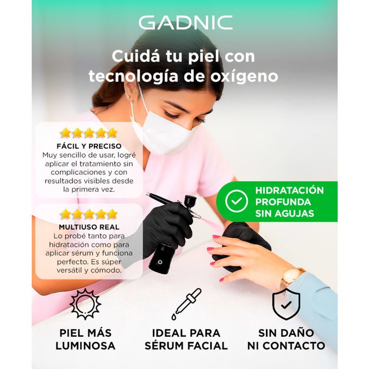 Mini Compresor Gadnic Aerógrafo Facial Manicura - Vista 2