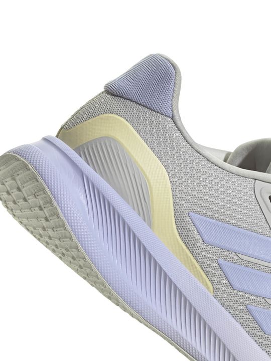 Zapatillas Adidas Runfalcon 5 Mujer Running Gris - Vista 3
