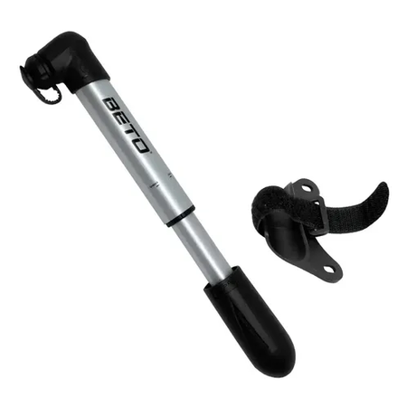 Inflador Beto De Mano Aluminio Crh-006b Color Plateado