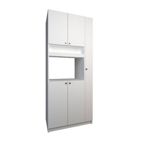 Mueble Multifuncion Despensero y Escobero Tables Blanco 3086-BM
