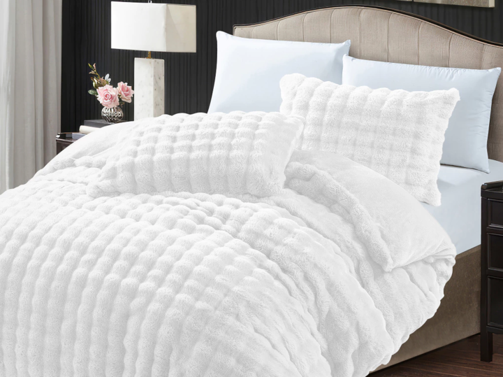 Acolchado Nórdico Manta símil piel de conejo Línea Ankara Twin Size - Vista 2