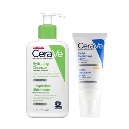 Cerave Set Limpieza E Hidratación Para Pieles Normales A Secas