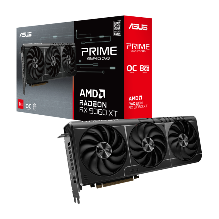 Placa de Video 8GB Rx 9060Xt Asus Prime Oc - Vista 1