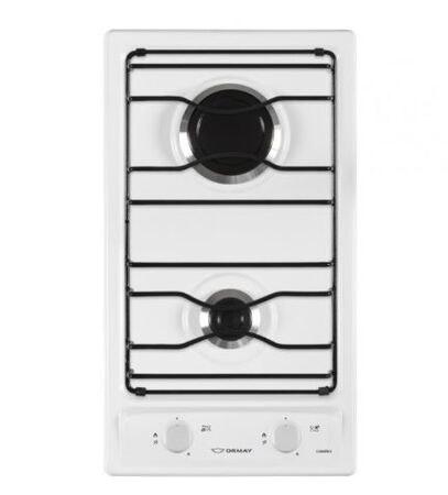 Anafe Multigas 2 Hornallas Sin Encendido Rejilla Esmaltada Carmin S Blanco Ormay