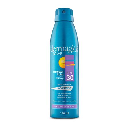 Protector Solar Dermaglos Fps 30 Spray Continuo Invisible