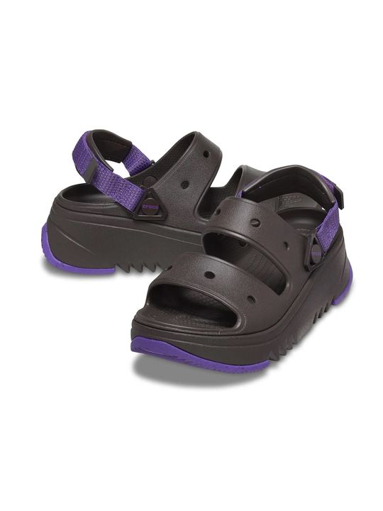 Sandalias Crocs Hiker Xscape Unisex Moda Marrón - Vista 3