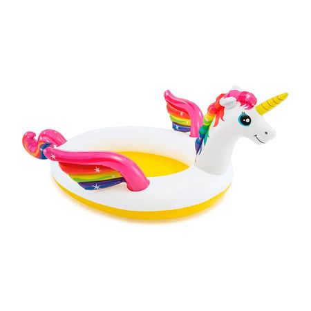 Pileta Inflable Infantil Intex Unicornio Spray 990 Lt 193 X 104 X 272 Cm 23845/4