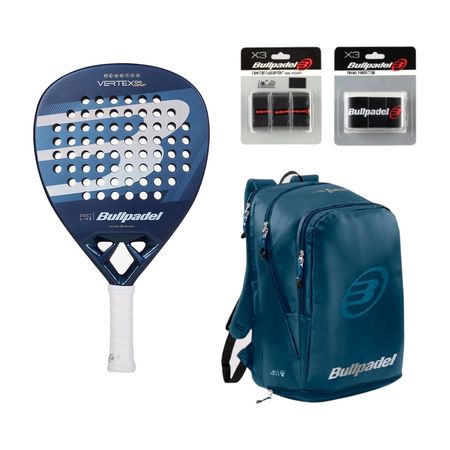 Paleta Pádel Bullpadel Vertex 04 25 + Mochila + Accesorios
