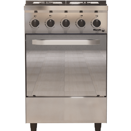 Cocina Morelli 55Cm Presenza Espejada Acero Inox.
