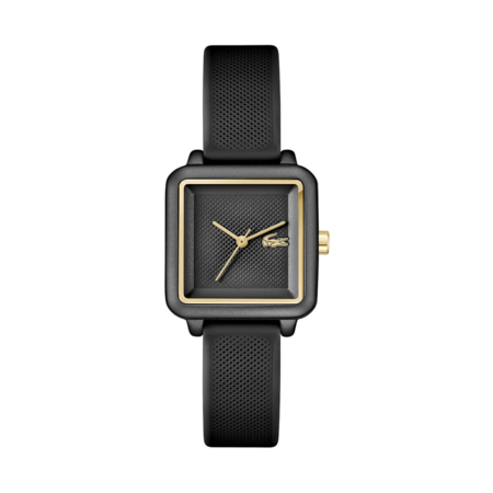 RELOJ ANALÓGICO LACOSTE - CORREA SILICONA NEGRA (RLAC0034)
