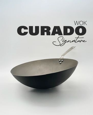 Wok Kankay Ya curado De Uso Profesional Antiadherente N 35cm