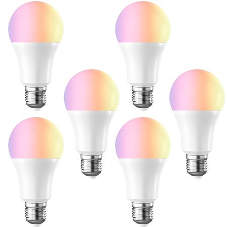 Kit X6 de Lámparas Led Smart Inteligente RGB 9W Wifi