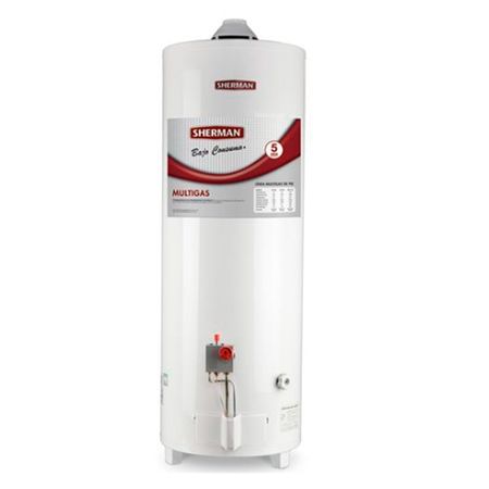 Termotanque a Gas Sherman 80 Lts Conexion Superior Multigas