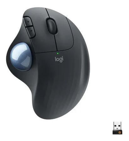 Mouse Logitech M575S Ergonómico Grafito Wireless 2.4GHz Bluetooth