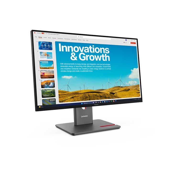 Monitor 24 Lenovo P24QD40 Con Docking Negro - Vista 2