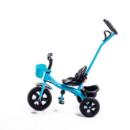 Triciclo Bebesit Con Manija De Empuje Azul Sl-1701-C