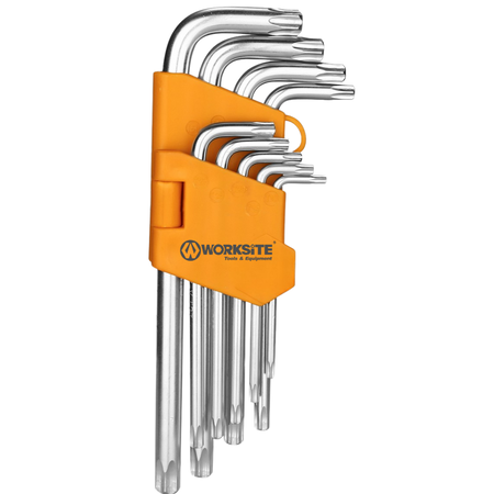 Juego De Llaves Allen Torx Estrella Worksite 9 Pzas Vanadio