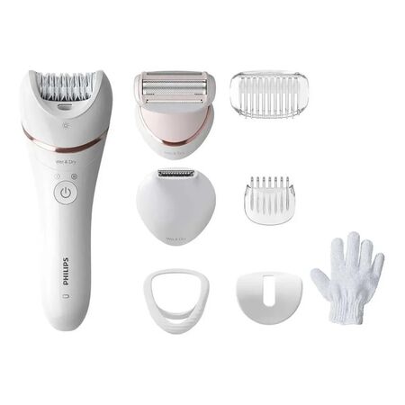 Depiladora Philips Bre720/00 Serie 8000 8 Accesorios Blanco