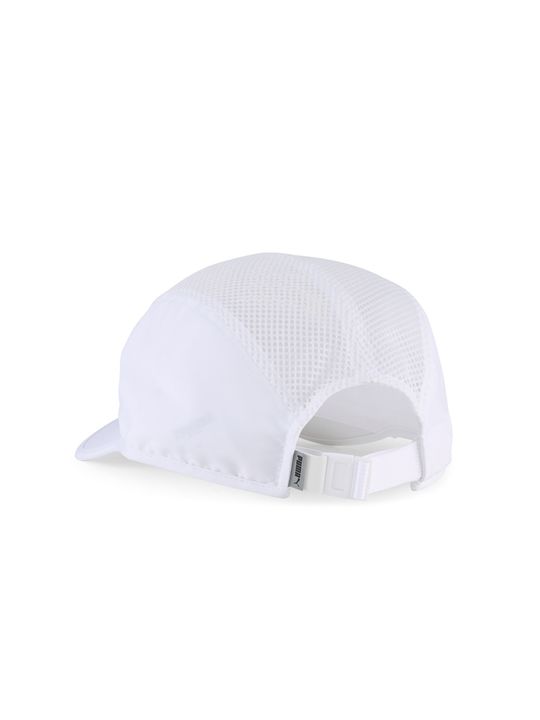 Gorra Puma Short Visor Unisex Running Blanco - Vista 2