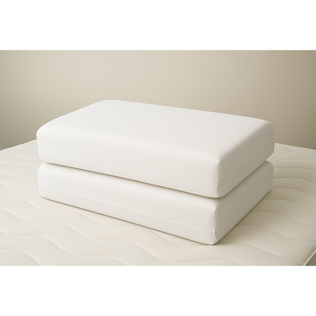 2 Almohadas Inteligentes Viscoelásticas 70cm C/ Funda Cierre