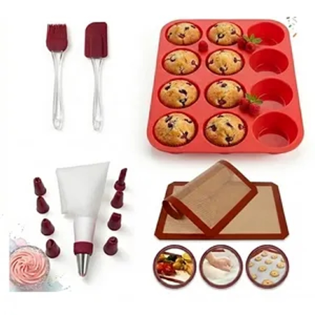 Set de repostería + Placa antiadherente para horno