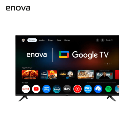 Smart TV enova 85" QLED 4K UHD Frameless Google TV