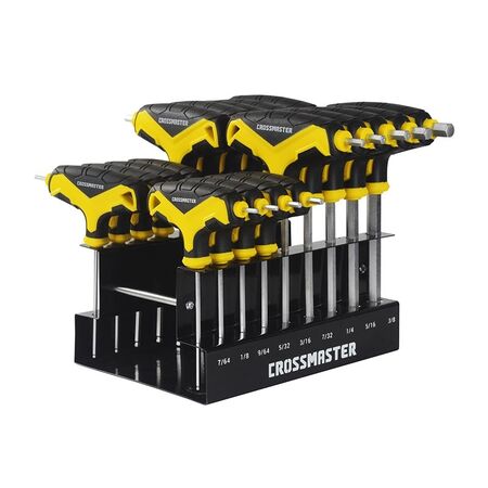 Juego de 18 Llaves "T"Hexagonales Mm|Pulgada Crossmaster