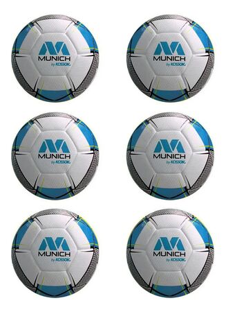 Pelota Munich Rixter Futsal Termosellada Medio Pique X6 Celeste