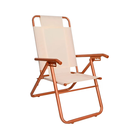 reposera aluminio playera descansar 80041 color cobre