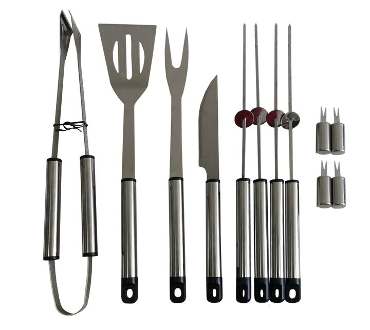 Set De Asado Con Valija Metalica 13 Piezas - Vista 2