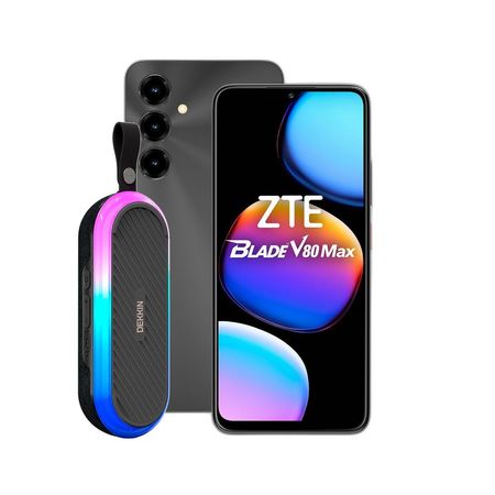 Combo ZTE V80 Max 4+256GB Negro + Parlante Dekkin 16W