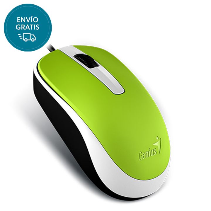 Mouse Genius DX-120 USB Verde 1200 DPI - Vista 1