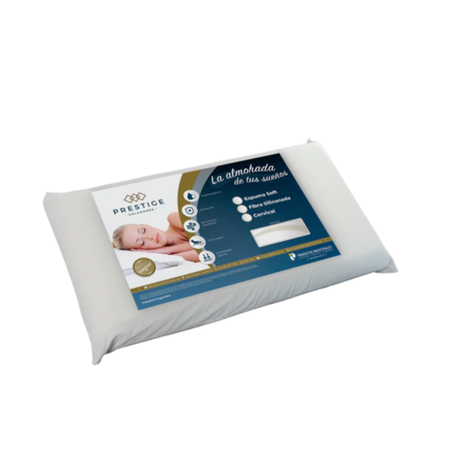 Almohada fibra siliconada 70x40 con tela percal Prestige
