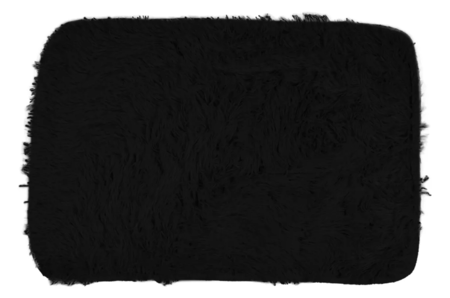 Alfombra Living Dormitorio Pelo Largo Nordica 60x40 Campomayo Negro