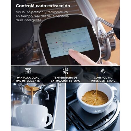 Cafetera Espresso 3200W CUK By Gadnic Con Molinillo Integrado 15 Bar Vaporizador De Leche