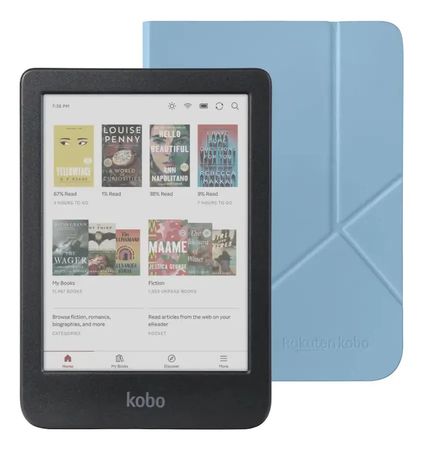 Kobo Clara Colour E-reader Negro 16gb Funda Sleep Cover Azul Azul