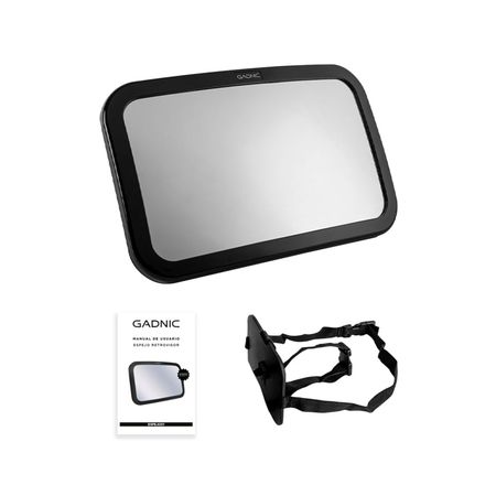 Espejo Retrovisor Auto Bebe Gadnic Con Agarre Ajustable