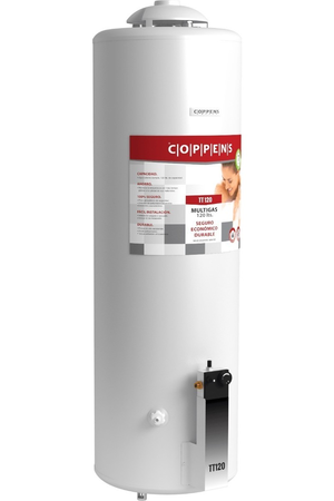 Termotanque A Gas Coppens 120 Lts Ttq120 Multigas Blanco