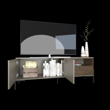 Rack 1,50m. Gris C.|nogal L.