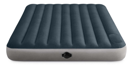 Colchon Inflable 2 Plazas Intex 64783 Durabeam Doble Inflado Azul