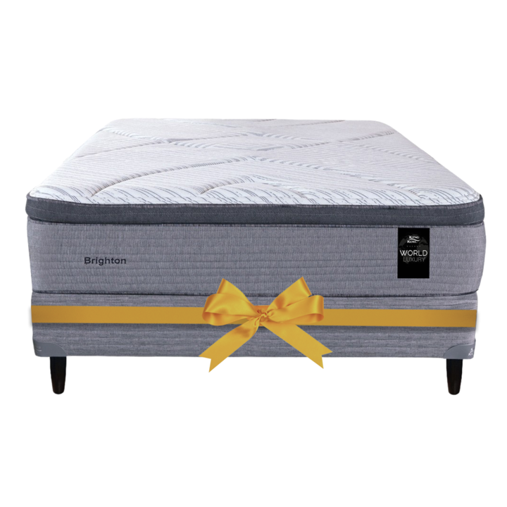 Promo Colchon King Koil Brighton 2 Plazas 130x190 Resortes Pocket con Pillow Inteligente + Sommier de Regalo - Vista 1