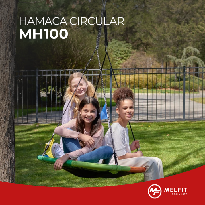 Hamaca Columpio Circular Colgante Melfit Niños Juegos Arbol Multicolor - Vista 5